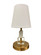 Bryson One Light Accent Lamp in Weathered Brass/White (30|B208-WB/WT)