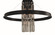 Iris Five Light Flush Mount in Brush Brass Matte Black (8|5734 BR/MBLACK)