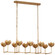 Alberto LED Linear Chandelier in Antique Gold Leaf (268|JN 5313AGL)