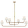 Basden LED Chandelier in Antique-Burnished Brass and Natural Rattan (268|CHC 5084AB/NRT-L)