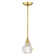 Brussels One Light Pendant in Natural Brass (107|47071-08)