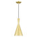 Waldorf One Light Pendant in Soft Gold with Polished Brass (107|41185-33)