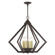 Prism Six Light Chandelier in English Bronze with Antique Brass (107|40926-92)