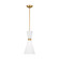 Belcarra One Light Pendant in Satin Brass (454|DJP1101SB)