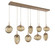 Cosmos Nine Light Pendant in Novel Brass (404|PLB0065-09-NB-B-C01-E2)