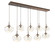 Nebula Nine Light Pendant in Burnished Bronze (404|PLB0064-09-BB-A-C01-E2)