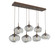 Nova Seven Light Pendant in Burnished Bronze (404|PLB0064-07-BB-S-C01-E2)