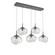 Nebula Five Light Pendant in Graphite (404|PLB0064-05-GP-C-C01-E2)