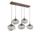 Nova Five Light Pendant in Burnished Bronze (404|PLB0064-05-BB-S-C01-E2)