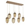 Meteo Seven Light Pendant in Novel Brass (404|PLB0063-07-NB-B-C01-E2)