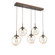 Aster Five Light Pendant in Burnished Bronze (404|PLB0062-05-BB-A-C01-E2)
