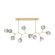 Gem LED Branch in Gilded Brass (404|PLB0039-BC-GB-S-001-L1)