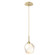 Gem LED Pendant in Gilded Brass (404|LAB0039-01-GB-A-C01-L3-RTS)