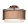 Uptown Mesh Two Light Semi-Flush Mount in Novel Brass (404|CLB0019-14-NB-SH-E2)