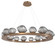 Mesa LED Chandelier in Novel Brass (404|CHB0089-0D-NB-S-CA1-L1)
