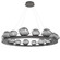 Mesa LED Chandelier in Graphite (404|CHB0089-0D-GP-S-CA1-L3)