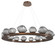Mesa LED Chandelier in Burnished Bronze (404|CHB0089-0D-BB-S-CA1-L3)