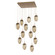 Meteo LED Pendant in Novel Brass (404|CHB0067-12-NB-FB-C01-L3)