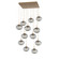 Nebula 12 Light Pendant in Novel Brass (404|CHB0064-12-NB-S-C01-E2)