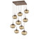 Nebula Nine Light Pendant in Burnished Bronze (404|CHB0064-09-BB-B-C01-E2)