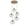 Nebula Five Light Pendant in Novel Brass (404|CHB0064-05-NB-C-C01-E2)