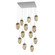 Meteo 12 Light Pendant in Classic Silver (404|CHB0063-12-CS-B-C01-E2)