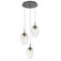 Meteo Three Light Pendant in Graphite (404|CHB0063-03-GP-A-C01-E2)