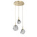 Gem LED Pendant in Gilded Brass (404|CHB0039-03-GB-S-C01-L3-RTS)