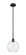 Edison One Light Mini Pendant in Matte Black (405|616-1S-BK-G124-10)