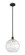 Edison One Light Mini Pendant in Matte Black (405|616-1S-BK-G1215-12)