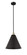 Edison One Light Mini Pendant in Black Antique Brass (405|616-1S-BAB-MBC-16-BK)