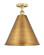 Edison One Light Semi-Flush Mount in Brushed Brass (405|616-1F-BB-MBC-16-BB)