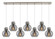 Newton Seven Light Linear Pendant in Brushed Satin Nickel (405|127-410-1PS-SN-G410-8SM)