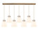 Downtown Urban LED Linear Pendant in Brushed Brass (405|127-410-1PS-BB-G412-8WH)