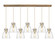 Downtown Urban Seven Light Linear Pendant in Brushed Brass (405|127-410-1PS-BB-G412-8SDY)
