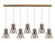 Downtown Urban Four Light Linear Pendant in Brushed Brass (405|127-410-1PS-BB-G411-8SM)