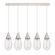 Downtown Urban Five Light Linear Pendant in Polished Nickel (405|125-450-1P-PN-G450-6SCL)