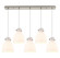 Downtown Urban Five Light Linear Pendant in Brushed Satin Nickel (405|125-410-1PS-SN-G412-8WH)