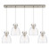 Downtown Urban Five Light Linear Pendant in Brushed Satin Nickel (405|125-410-1PS-SN-G412-8CL)