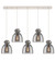Downtown Urban Five Light Linear Pendant in Polished Nickel (405|125-410-1PS-PN-G412-8SM)