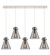 Downtown Urban Five Light Linear Pendant in Polished Nickel (405|125-410-1PS-PN-G411-8SM)