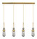 Downtown Urban LED Linear Pendant in Brushed Brass (405|124-452-1P-BB-G452-4SM)
