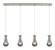 Downtown Urban Four Light Linear Pendant in Brushed Satin Nickel (405|124-451-1P-SN-G451-5SM)