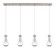 Downtown Urban Four Light Linear Pendant in Brushed Satin Nickel (405|124-451-1P-SN-G451-5CL)