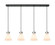 Downtown Urban Eight Light Linear Pendant in Matte Black (405|124-410-1PS-BK-G411-8WH)