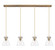 Downtown Urban Four Light Linear Pendant in Brushed Brass (405|124-410-1PS-BB-G411-8CL)