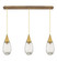 Downtown Urban LED Linear Pendant in Brushed Brass (405|123-450-1P-BB-G450-6CL)