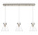 Downtown Urban Three Light Linear Pendant in Brushed Satin Nickel (405|123-410-1PS-SN-G411-8CL)