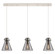 Downtown Urban Six Light Linear Pendant in Polished Nickel (405|123-410-1PS-PN-G411-8SM)