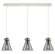 Downtown Urban Three Light Linear Pendant in Polished Nickel (405|123-410-1PS-PN-G411-8SM)